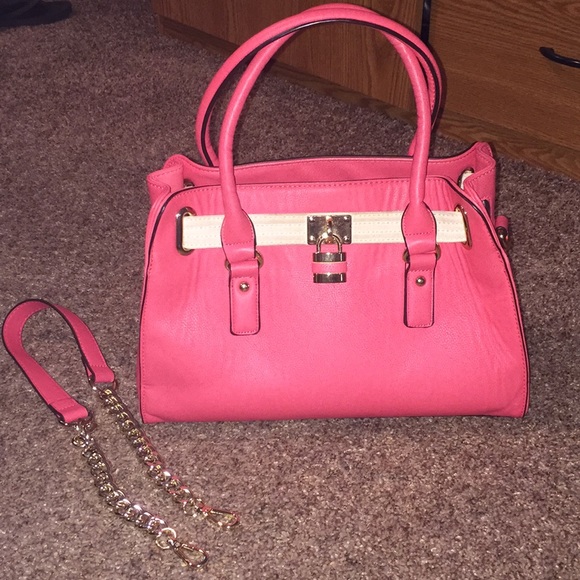 Charming Charlie Handbags - Charming Charlie Coral/Pink purse